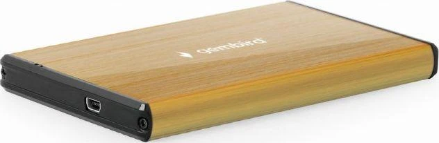 Gembird išorinis HDD dėklas, auksinis metalinis