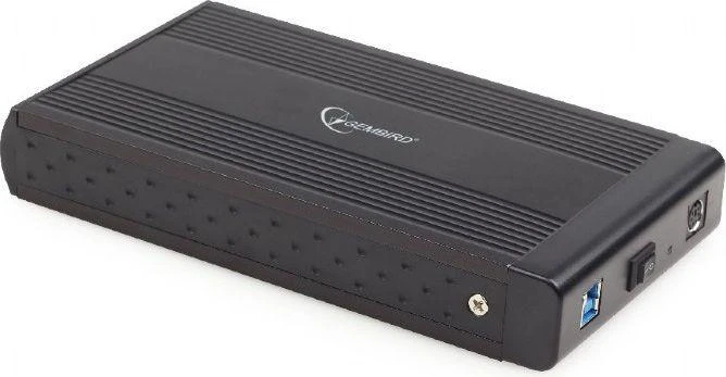 Gembird 3.5 colio HDD dėklas, juodas aliuminis