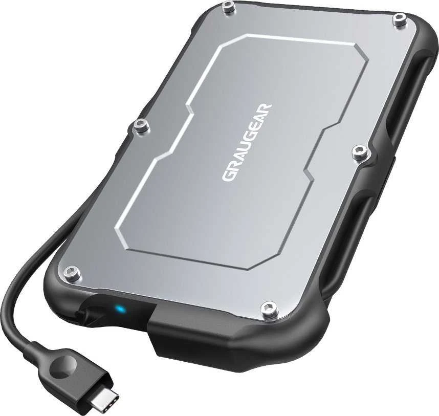 „Graugear GrayGear“ išorinis dėklas, skirtas 2,5 colio SSD / HDD USB-C 3.2 Gen2