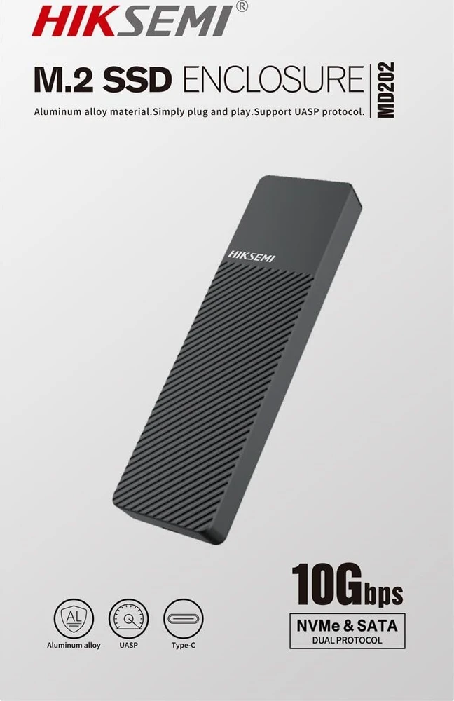 Hikvision MD202 SSD dėklas su briaunuotu paviršiumi