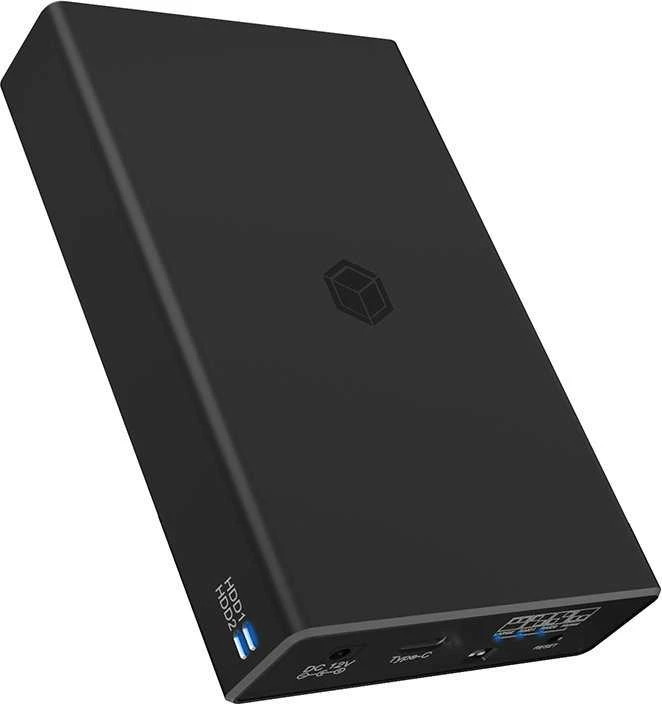 RaidSonic ICY BOX IB-RD2253-C31 išorinis RAID korpusas, skirtas 2x2,5 SATA I/II/III SSD ir HDD