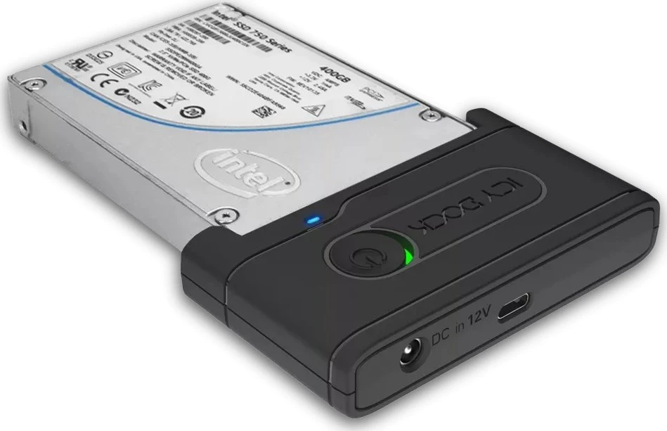 „Carruzzo Icy Dock“ EZ adapteris Ex MB931U-1VB R1 USB 3.2 Gen 2 (3.1 Gen 2) Type-C Juodas