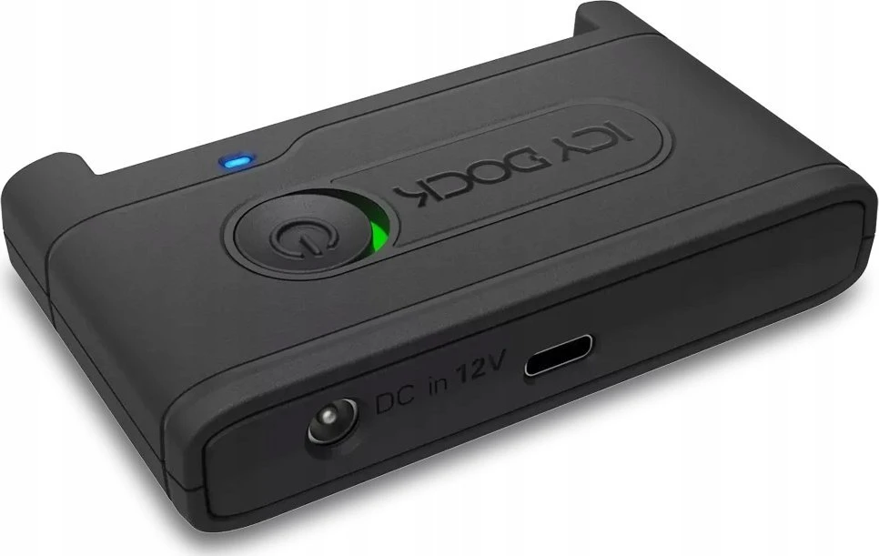 „Carruzzo Icy Dock“ EZ adapteris Ex MB931U-1VB R1 USB 3.2 Gen 2 (3.1 Gen 2) Type-C Juodas