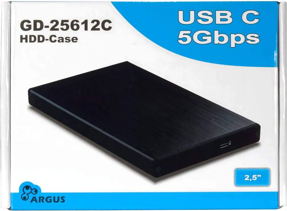 Kieszeń Inter-Tech HDD Case Argus GD-25612C 2,5'', USB-C (88884143)