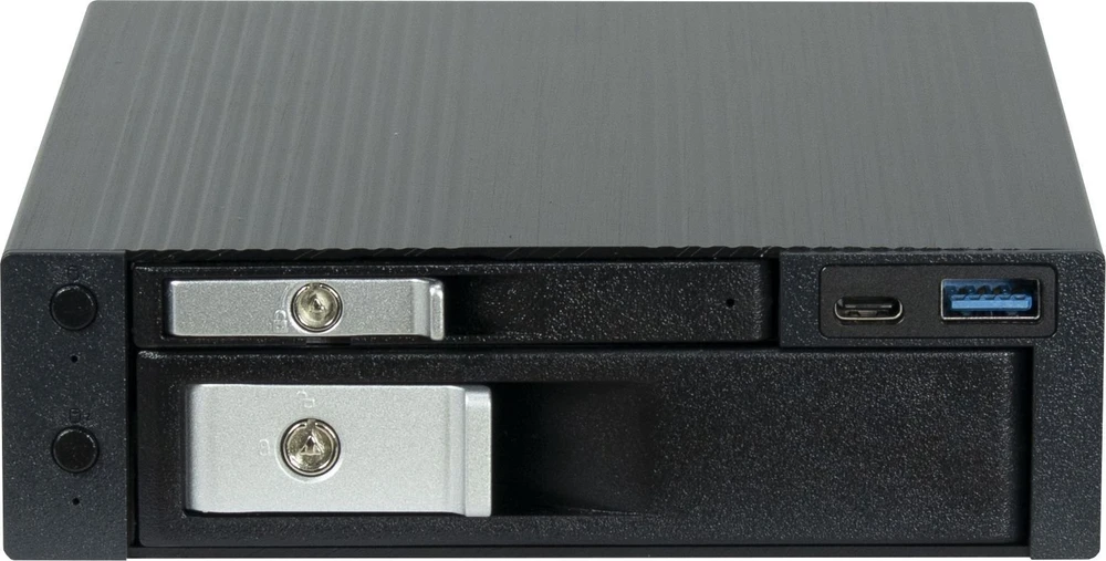 Kieszeń Inter-Tech Na dysk twardy ST-7227U na 1x 6,35cm 2,5 cala i 1x 8,89cm 3,5 cala 1x USB 3.0 TypeC 1x USB 3.0 TypeA (88887366)