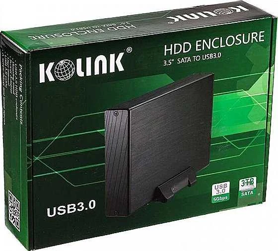 Kolink 3.5 inch USB 3.0 external enclosure – juodas