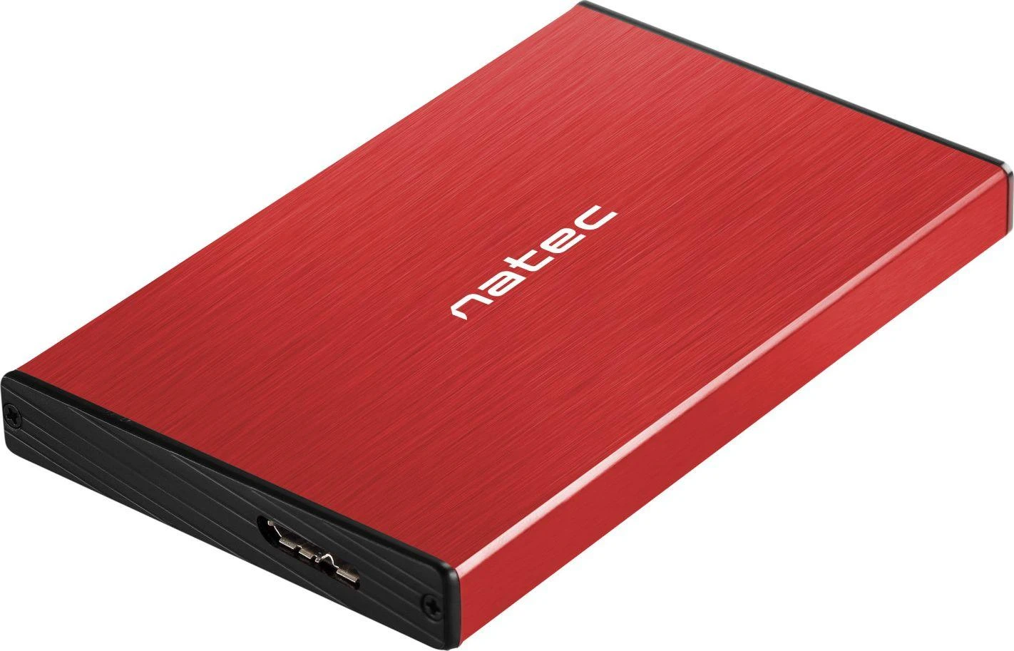 NATEC NKZ-1279 išorinis korpusas RHINO GO skirtas 2,5" SATA USB 3.0 Raudona