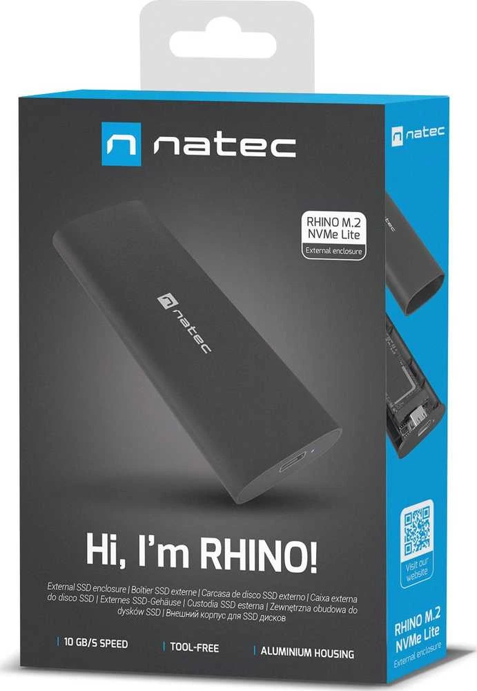 Kietasis diskas NATEC NKZ-2286 storage drive enclosure SSD enclosure Juodas M.2