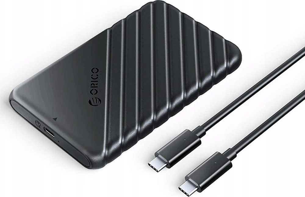 Kietasis diskas Orico 25PW1C-C3 2.5" HDD/SSD USB-C 3.1 6Gb/s Disk Drive – juodos spalvos
