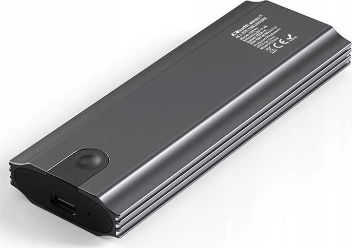 Qoltec 52271 Korpusas NV2271, skirtas M.2 SSD diskui | SATA | NVMe | USB-C | 2TB
