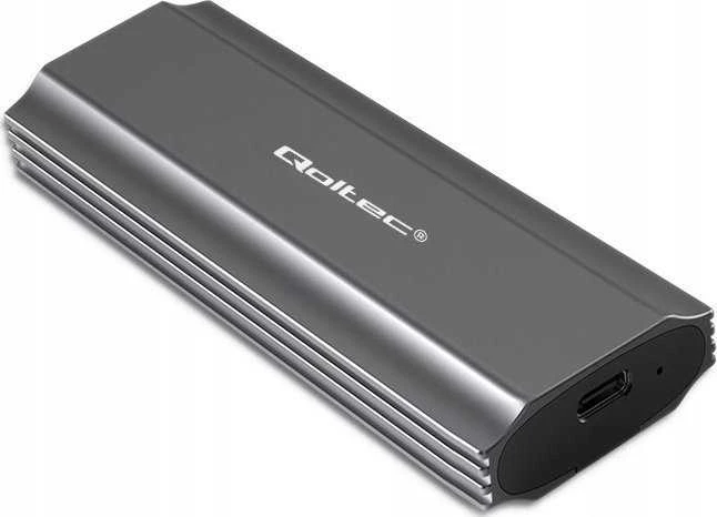 Qoltec 52271 Korpusas NV2271, skirtas M.2 SSD diskui | SATA | NVMe | USB-C | 2TB