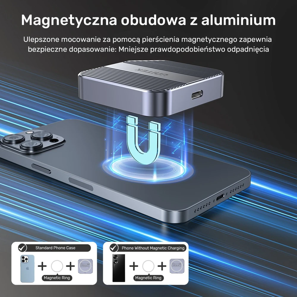 „Unitek“ magnetinis korpusas, skirtas M.2 SSD, USB-C