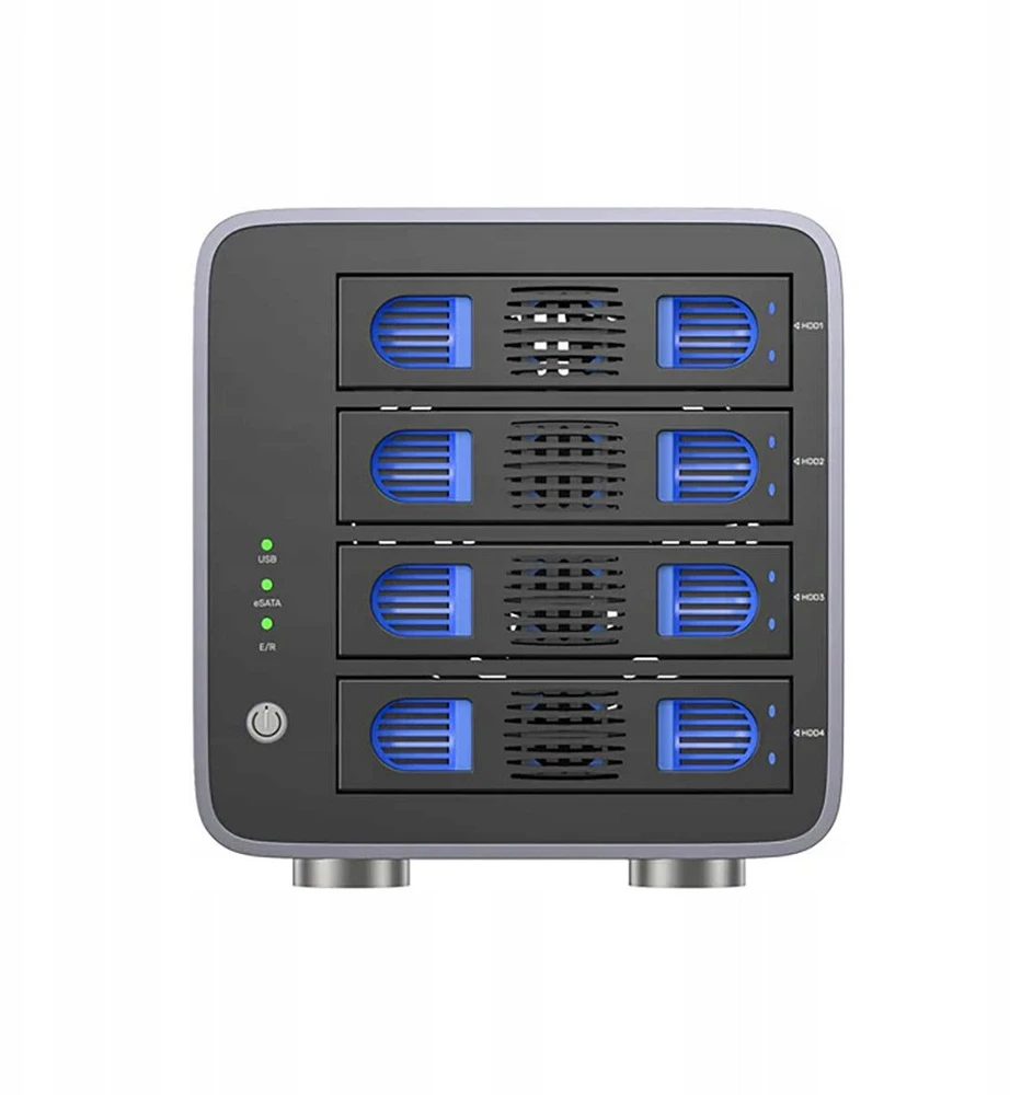 Unitek RAID korpusas 2,5 colio / 3,5 colio SATA diskui, 8 režimai, 80 TB, USB-C
