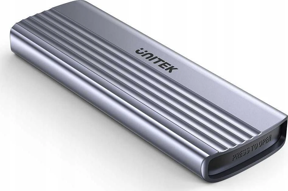 Unitek M.2 NVMe dėklas pilkas su grioveliais
