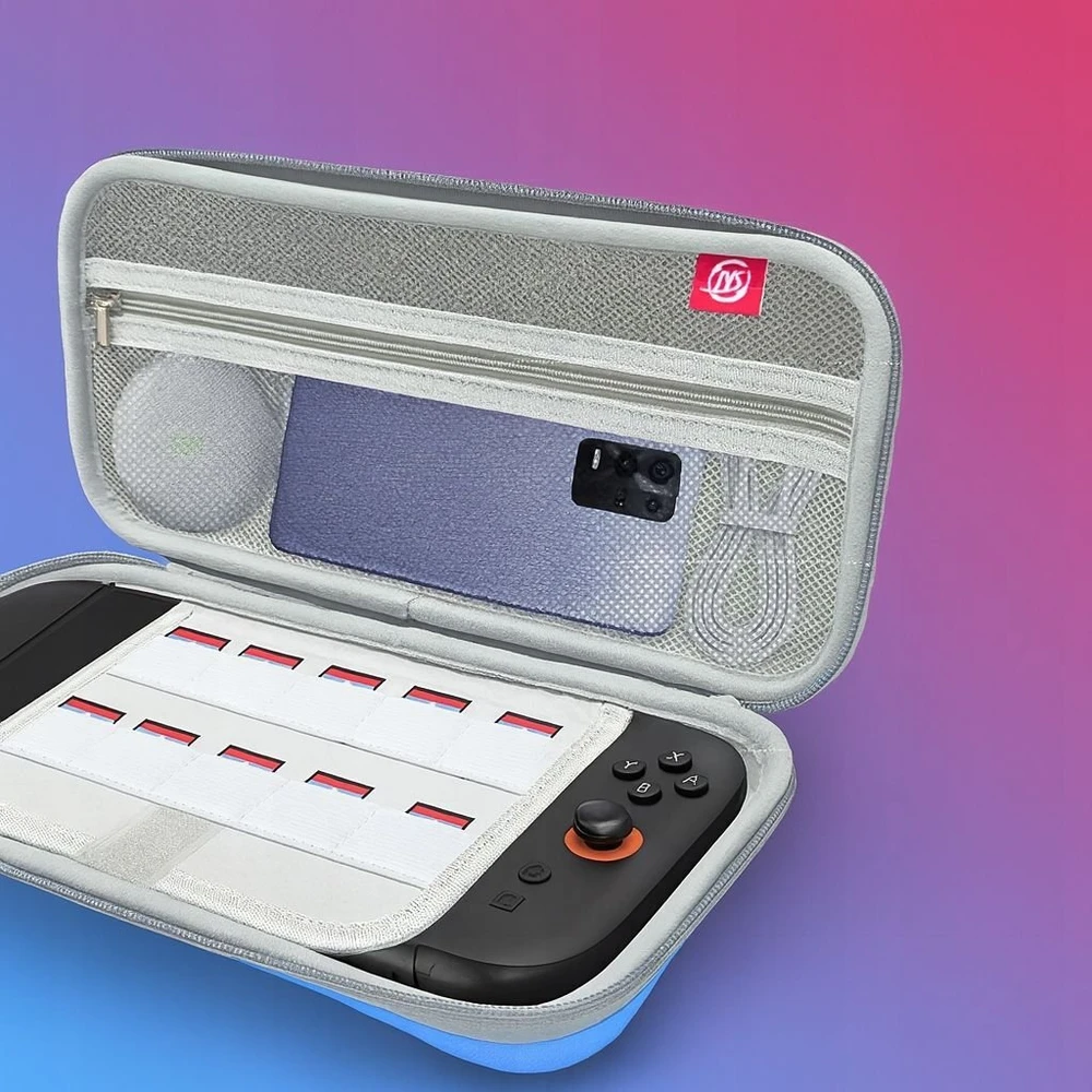 JYS Twardy Dėklas do Nintendo Switch 2 NS2 JYS-NS2283 Mėlynai-Raudona (SB11081)
