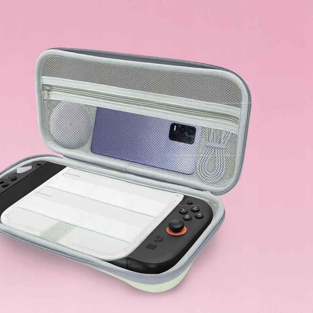 JYS Kietas dėklas Nintendo Switch 2 JYS-NS2283 Rožinis-Žalias (SB11082)