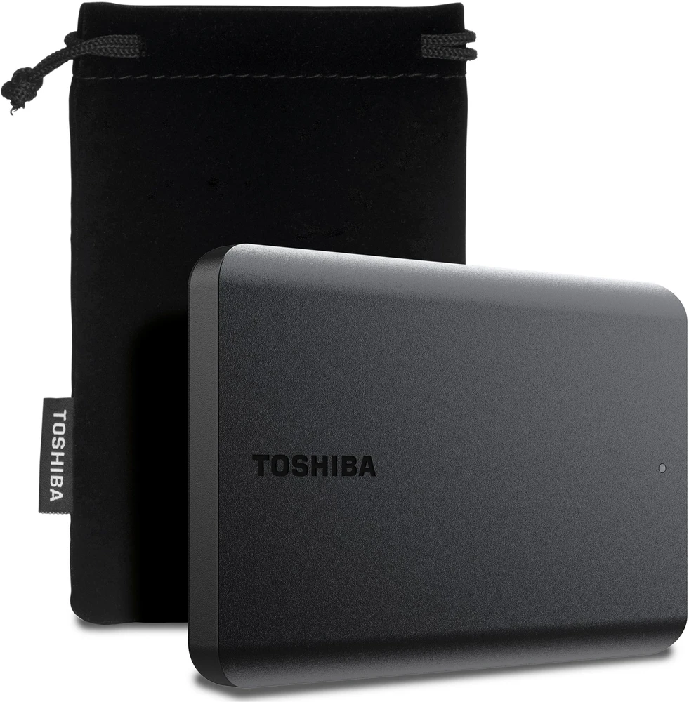 Toshiba Išorinis kietasis diskas Canvio Basics Excl (2.5" 2TB, USB3.2 Gen 1, Juodas)