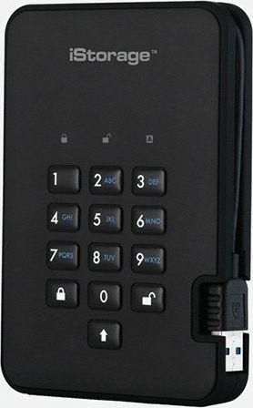 Kietasis diskas Disk zewnętrzny HDD iStorage diskAshur2 2TB Juodas (IS-DA2-256-2000-B)