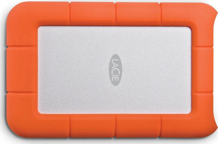 Kietasis diskas Dysk zewnętrzny HDD LaCie Rugged Mini 1TB Sidabrinė-oranžinė (301558)