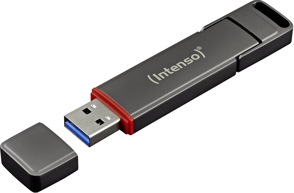Išorinis kietasis diskas SSD Intenso USB SSD UX100 500GB USB 3.2 C+A Gen.1x1 (3850450)