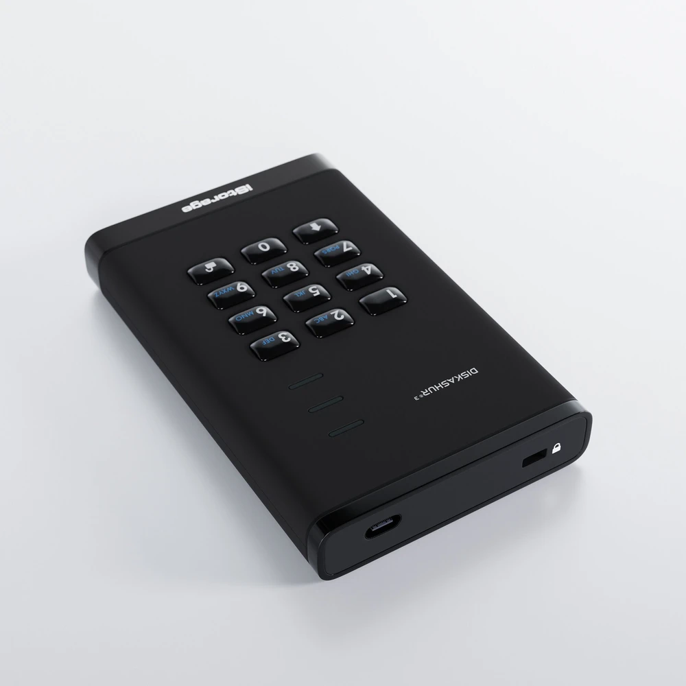 Kietasis diskas ISTORAGE diskAshur3 SSD 256-bit 1TB - Juodas