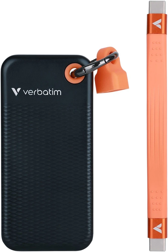 Kietasis diskas Dysk zewnętrzny SSD Verbatim Pocket 256GB Juodai-oranžinė (32418)