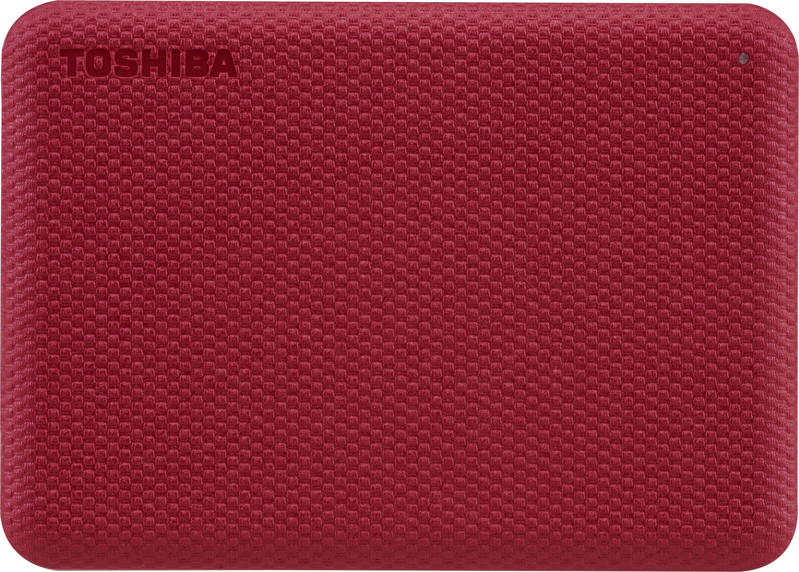Išorinis kietasis diskas TOSHIBA Canvio Advance, raudonas, 2TB