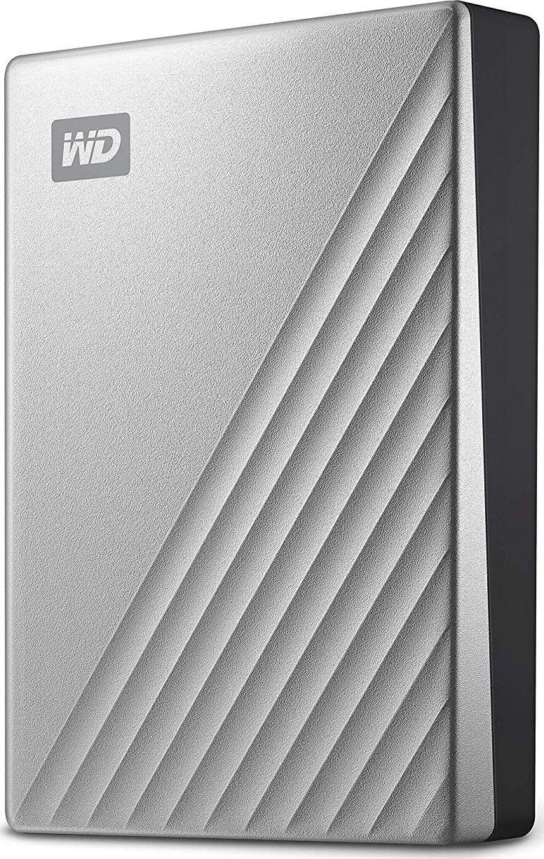 Western Digital „My Passport Ultra“ 4 TB nešiojamas išorinis kietasis diskas su USB-C/USB3.0 prievadu, 2,5 colio, metalinės apdailos, RTL