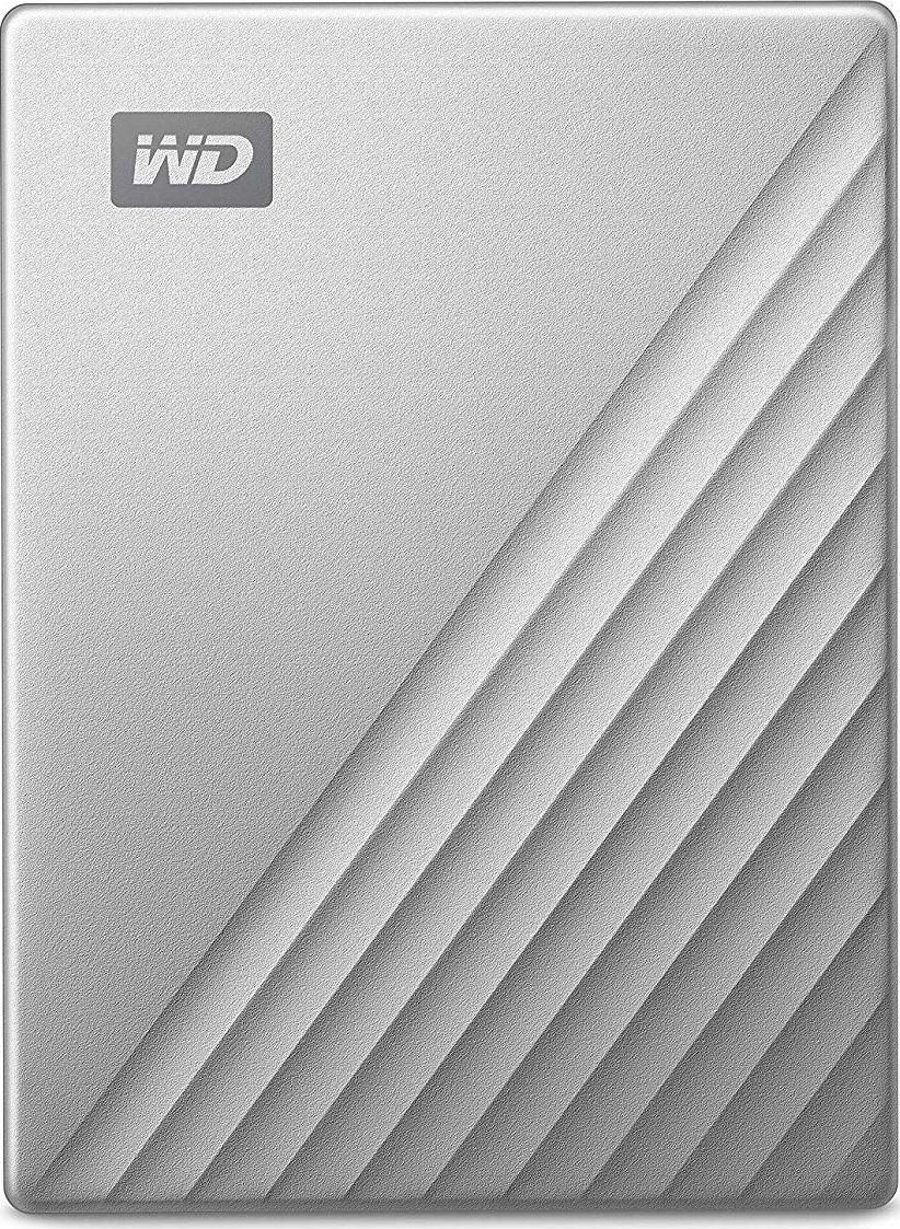 Kietasis diskas 2,5 Western Digital „My Passport Ultra Mac“ 4 TB su integruotu USB-C/USB3.0 HDD 6,4 cm 2,5 colio metalinės apdailos RTL nešiojamas išorinis diskas