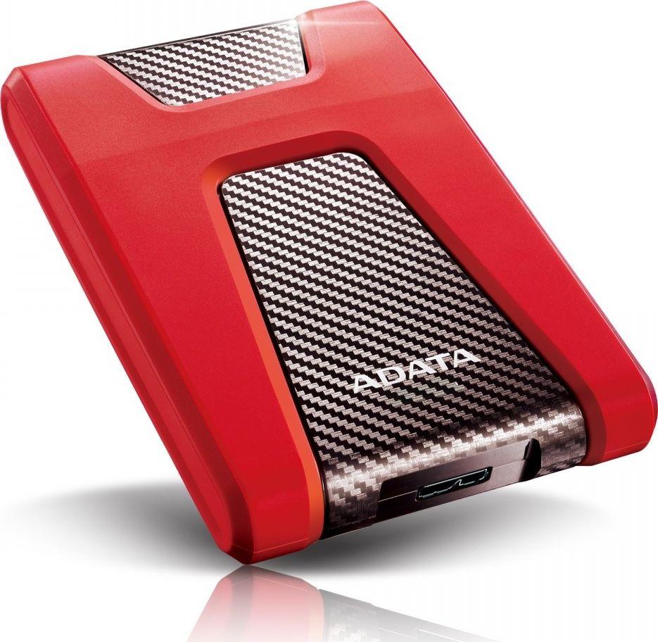 Kietasis išorinis diskas Adata HD650 1TB 2.5" USB3 Raudonas