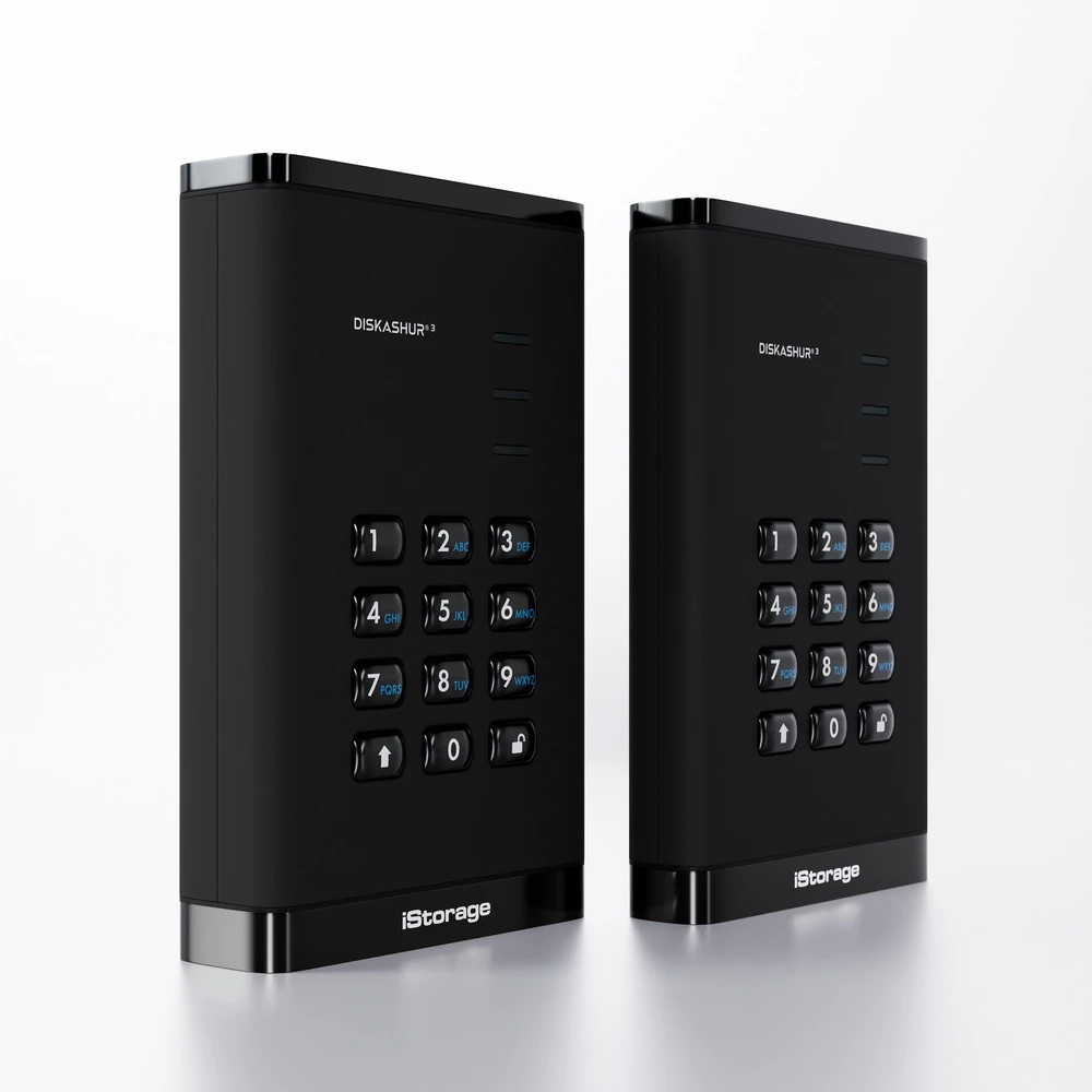 Kietasis diskas Išorinis HDD diskas iStorage diskAshur3 2TB Juodas