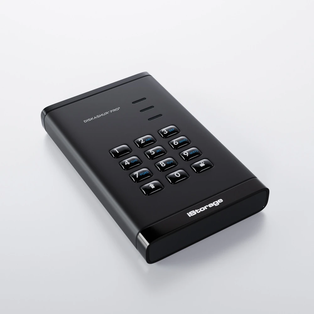Kietasis diskas Dysk zewnętrzny SSD iStorage diskAshur Pro3 SSD 2TB Juodas