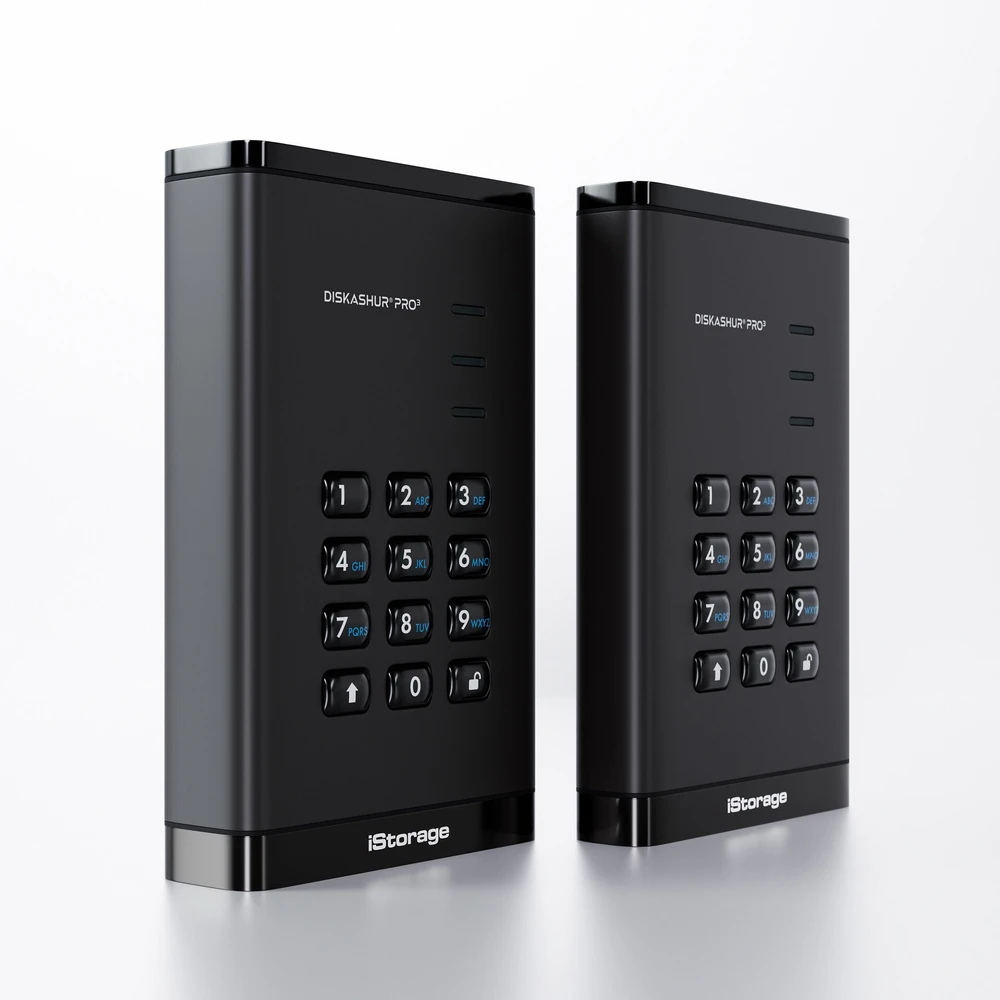 Kietasis diskas Dysk zewnętrzny SSD iStorage diskAshur Pro3 SSD 2TB Juodas