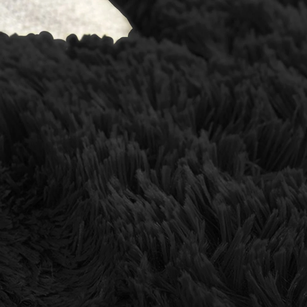Kilimas - Svetainė Shaggy 200x300 - Juodas universalus