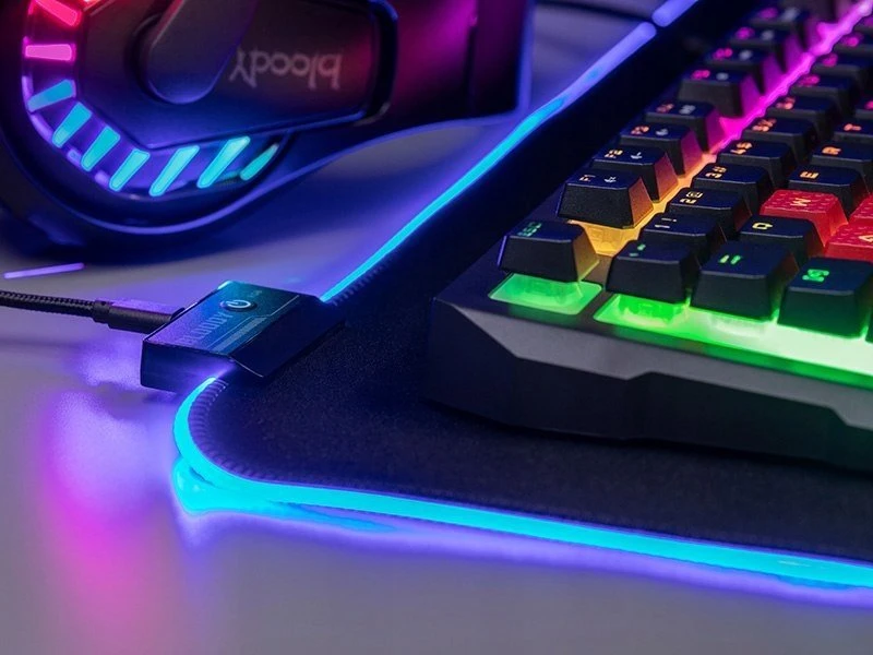 A4Tech A4T Pelės kilimėlis A4Tech BLOODY MP-75N RGB (75/30/0,4cm)