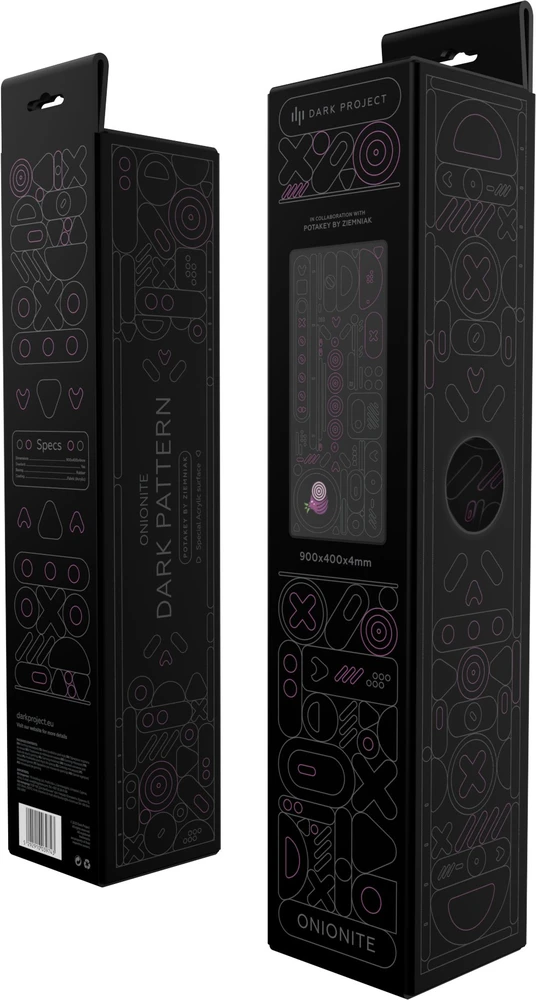 Kilimėlis Dark Project Dark Tamsusis projektas „Onionite“ tamsus raštas