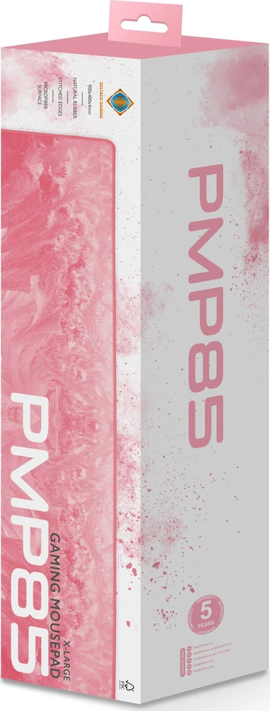 Pelės kilimėlis DELTACO GAMING, PMP85, XL, 900x400x4mm, dygsniuoti kraštai, rožinis/ 4222148