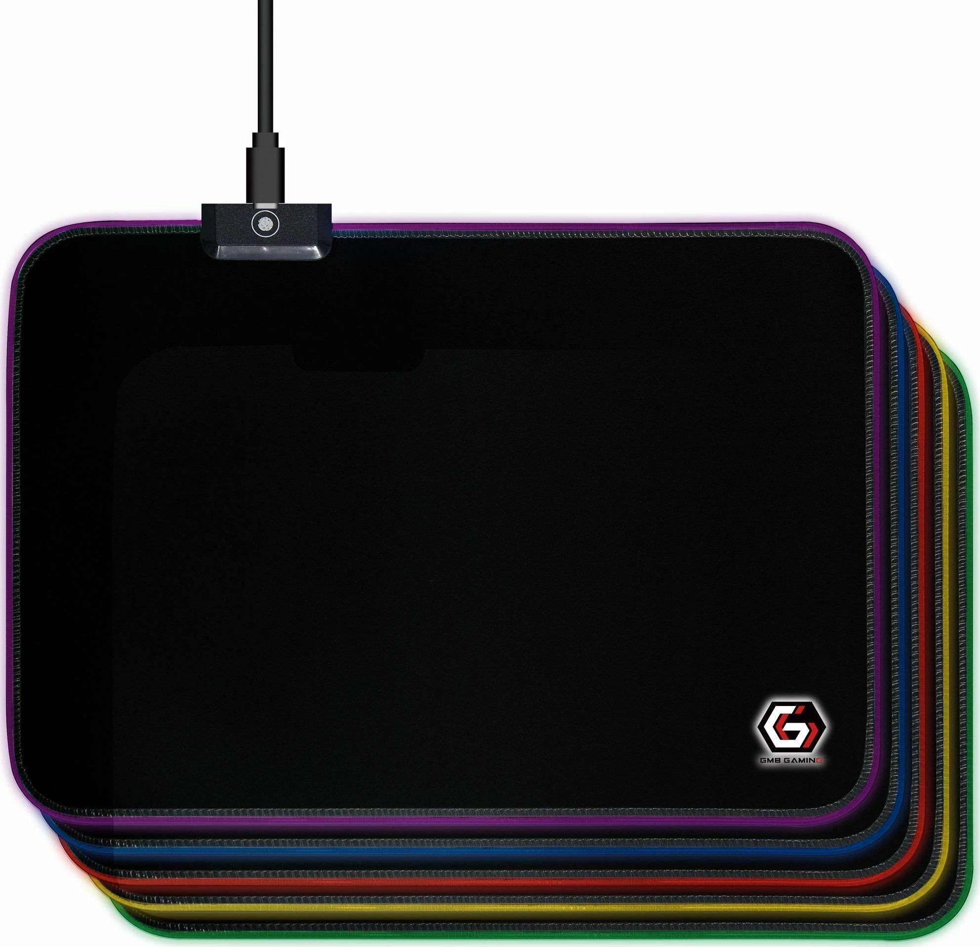GEMBIRD MP-GAMELED-M Pelės kilimėlis žaidimai su LED šviesos efektu M dydis 250 x 350 mm