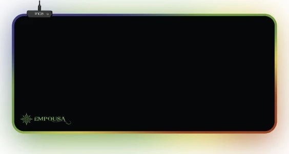 Pelė INCA EMPOUSA RGB 7 LED MOUSEPAD (770x295x3mm)