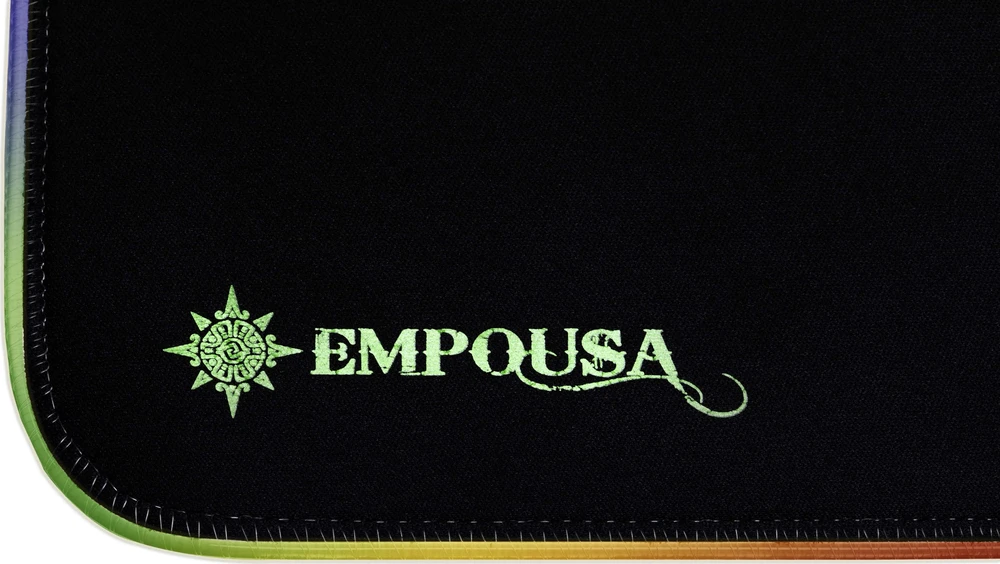 Pelė INCA EMPOUSA RGB 7 LED MOUSEPAD (770x295x3mm)