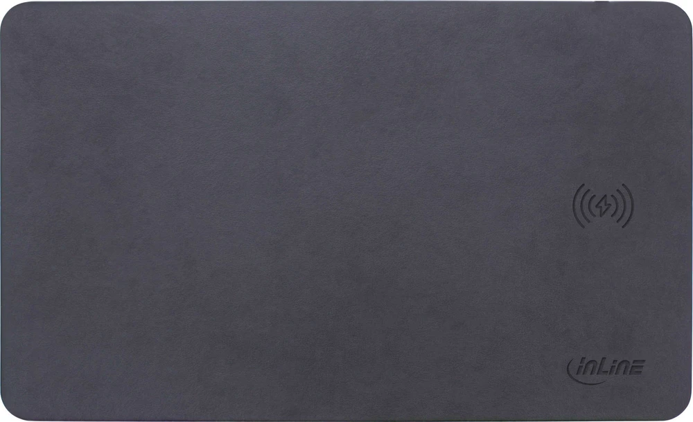 Kilimėlis InLine su bevielis įkrovimas 370x225x7mm Juodas (55495)