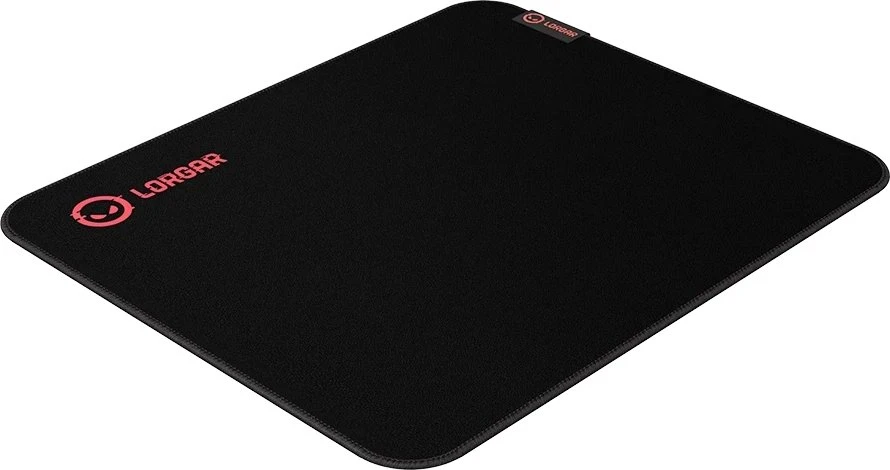 Lorgar Main 323, Pelės kilimėlis žaidimams, Tikslus valdymo paviršius, Raudona neslystantis guminis pagrindas, dydis: 360mm x 300mm x 3mm, svoris 0,21kg