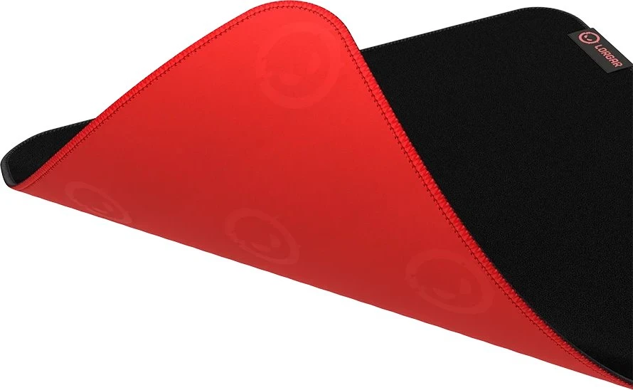 Lorgar Main 323, Pelės kilimėlis žaidimams, Tikslus valdymo paviršius, Raudona neslystantis guminis pagrindas, dydis: 360mm x 300mm x 3mm, svoris 0,21kg