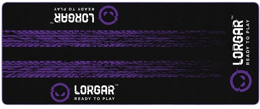 LORGAR RX1FM, Sim Racing Floor Mat Advanced, Stitched edge, 1,700X700X3 mm, Juodas/violetinė