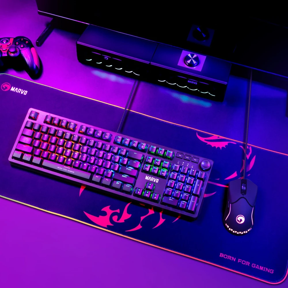Marvo MG011 XL RGB pelės kilimėlis | 800x300x4mm