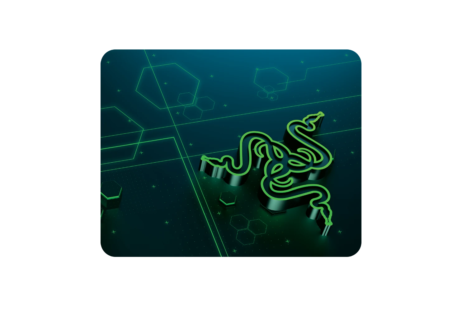 Razer Goliathus Mobile Pelės kilimėlis žaidimams, 215 x 279 x 1.5 mm, Juodas, Rubberized base