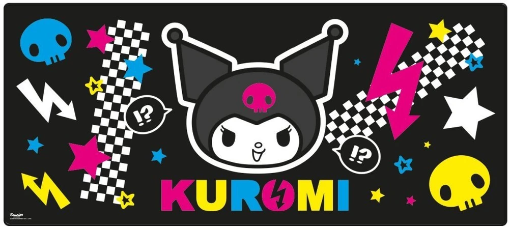 Hello Kitty Kuromi Punky stalo pelės kilimėlis 81x36 cm