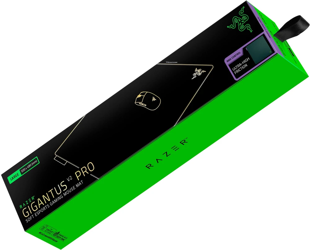 Razer Gigantus V2 Pro Pelės kilimėlis žaidimams, L – Max Control