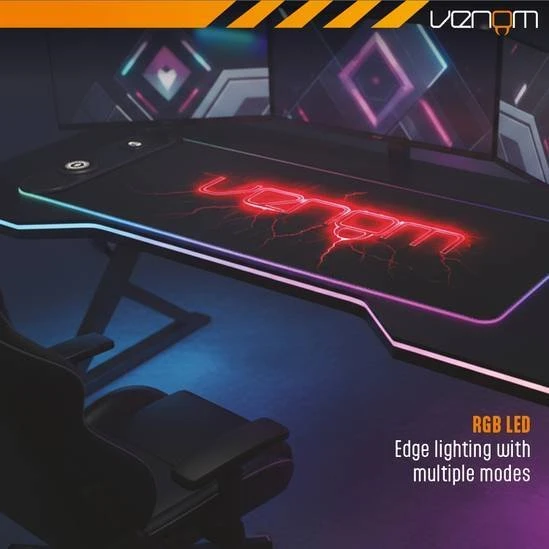 Kilimėlis Venom Pro Charger LED Gaming Surface (VS3607)