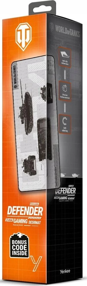 Yenkee Pelės kilimėlis DEFENDER WT90 - wersja limitowana WORLD OF TANKS
